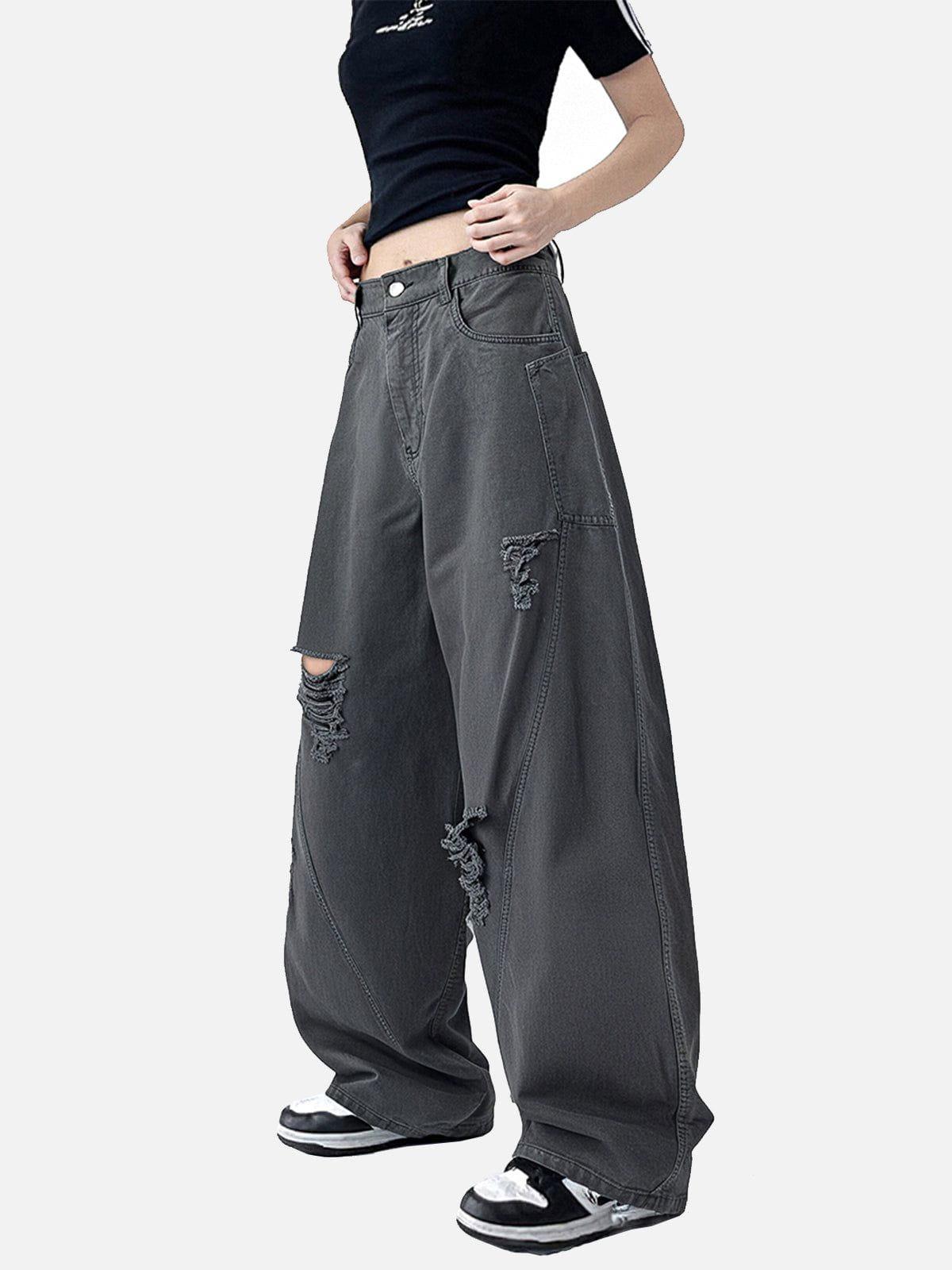 Aelfric Eden Distressed Baggy Barrel Pants Product Image
