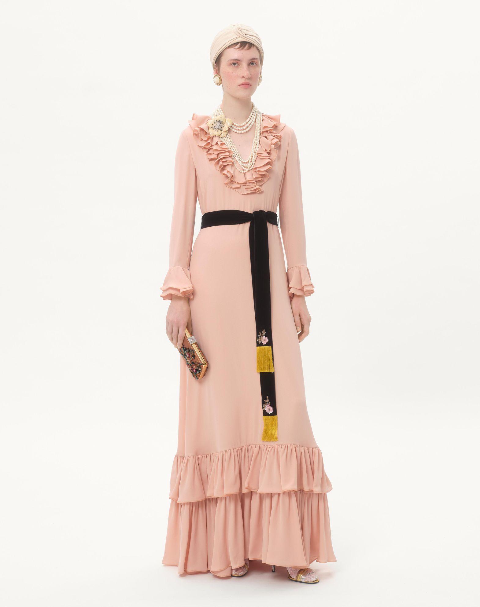 Carry Secrets Satin Minaudiere With Floral Embroidery Product Image