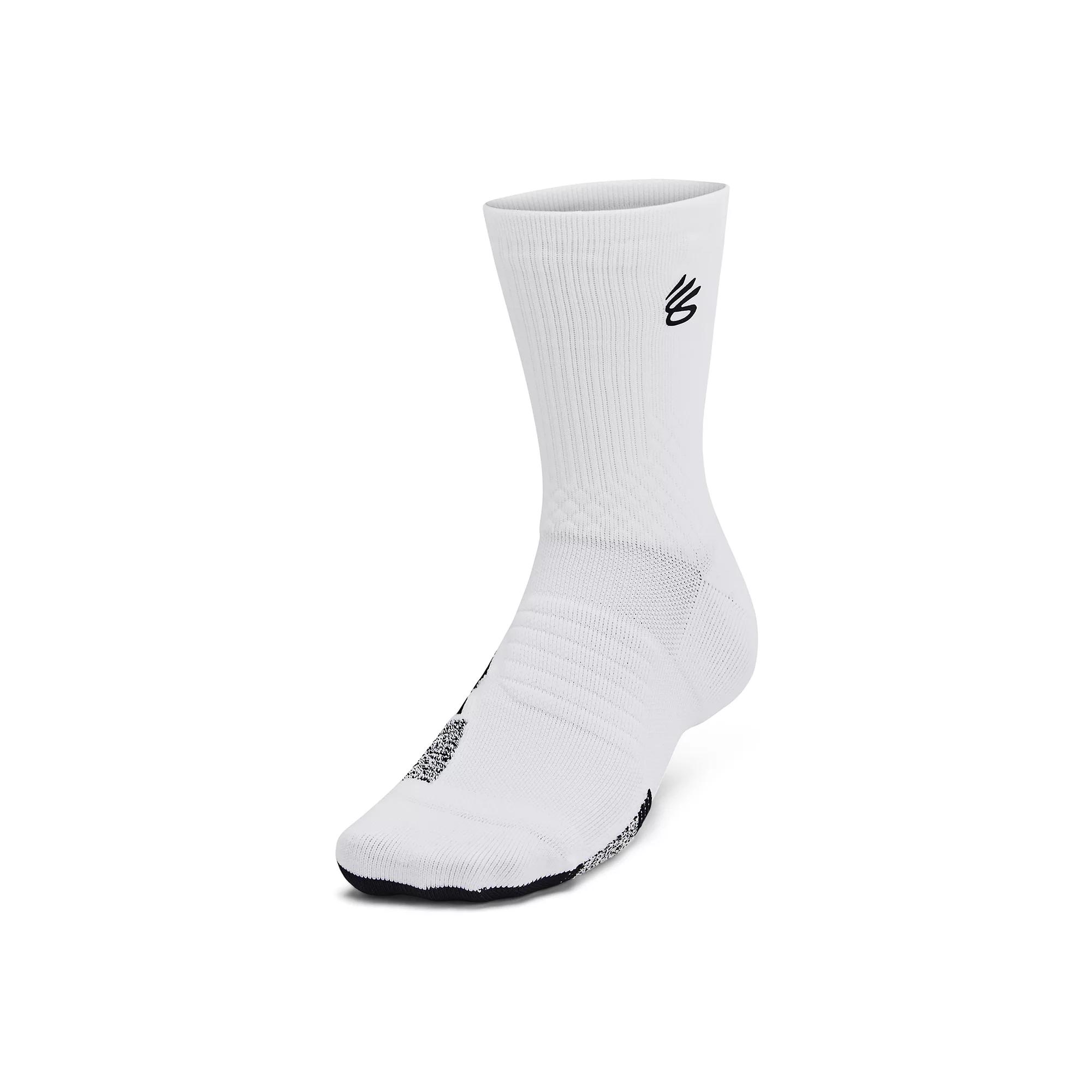 Men's Under Armour Curry ArmourDry™ Playmaker Mid-Crew Socks,  Product Image