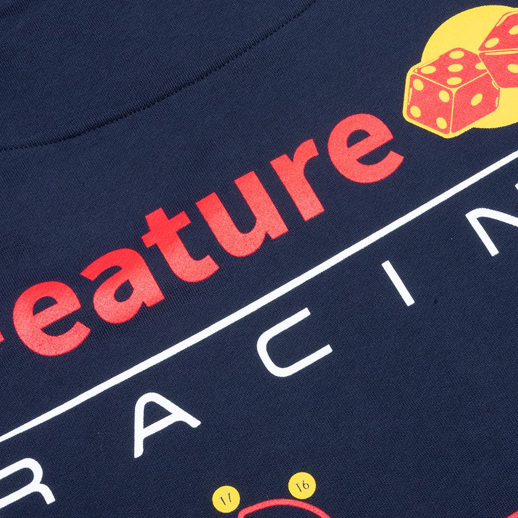 Psychedelic Boxy Fit Hoodie - Black Male Product Image