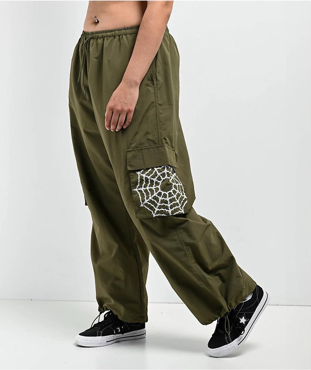 Lurking Class by Sketchy Tank Barbed Wire Olive Parachute Pants Product Image