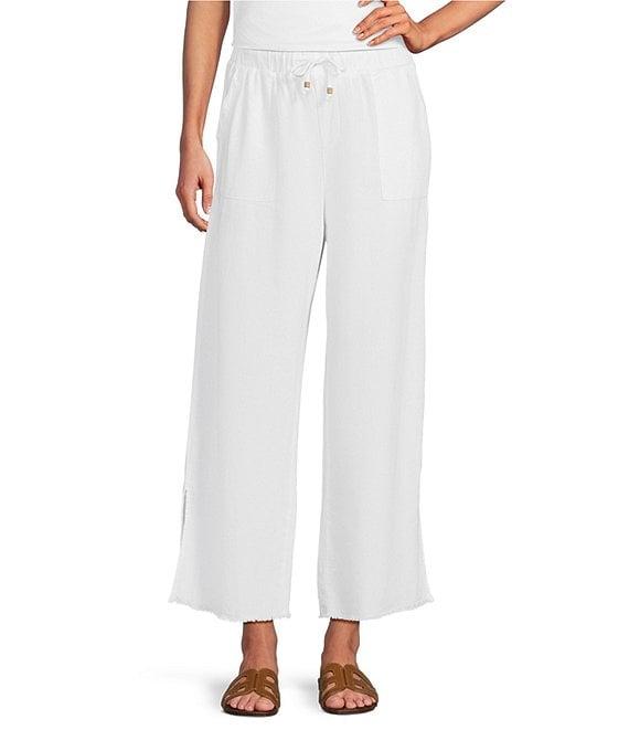 Westbound Petite Pull On Linen-Blend Pants Product Image