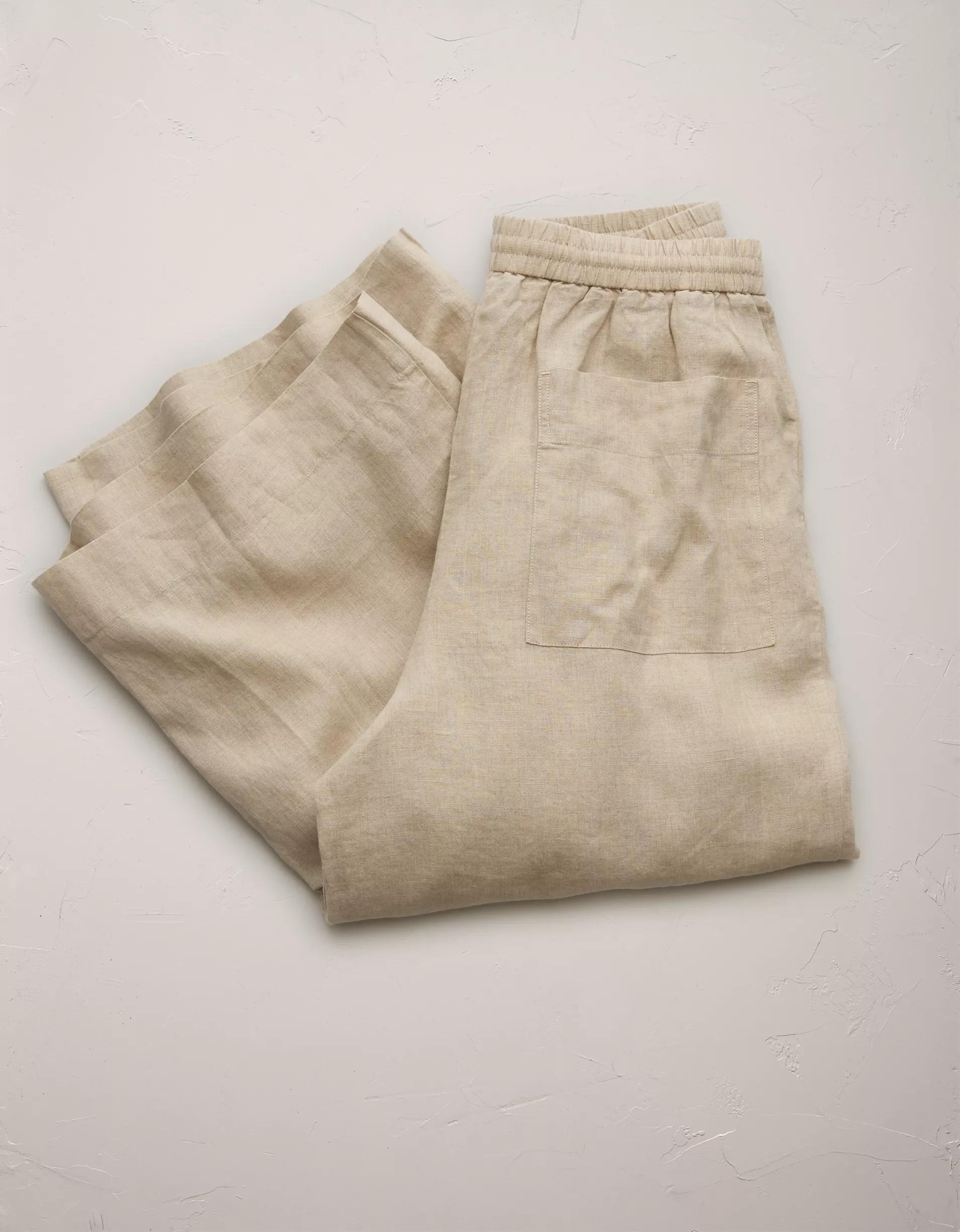 AE77 Premium Pull-On Linen Pant Product Image