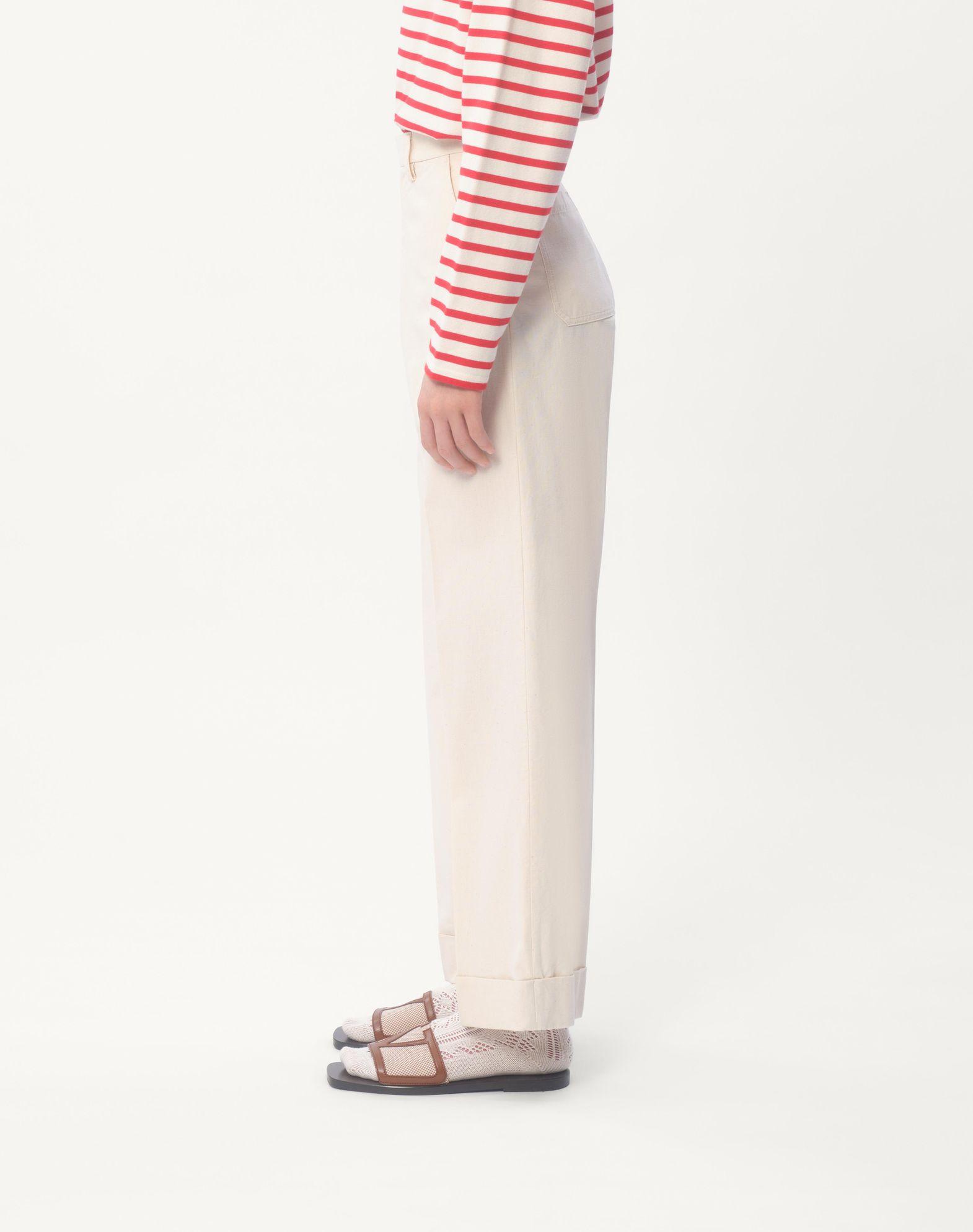 Cuffed Denim Pants Product Image