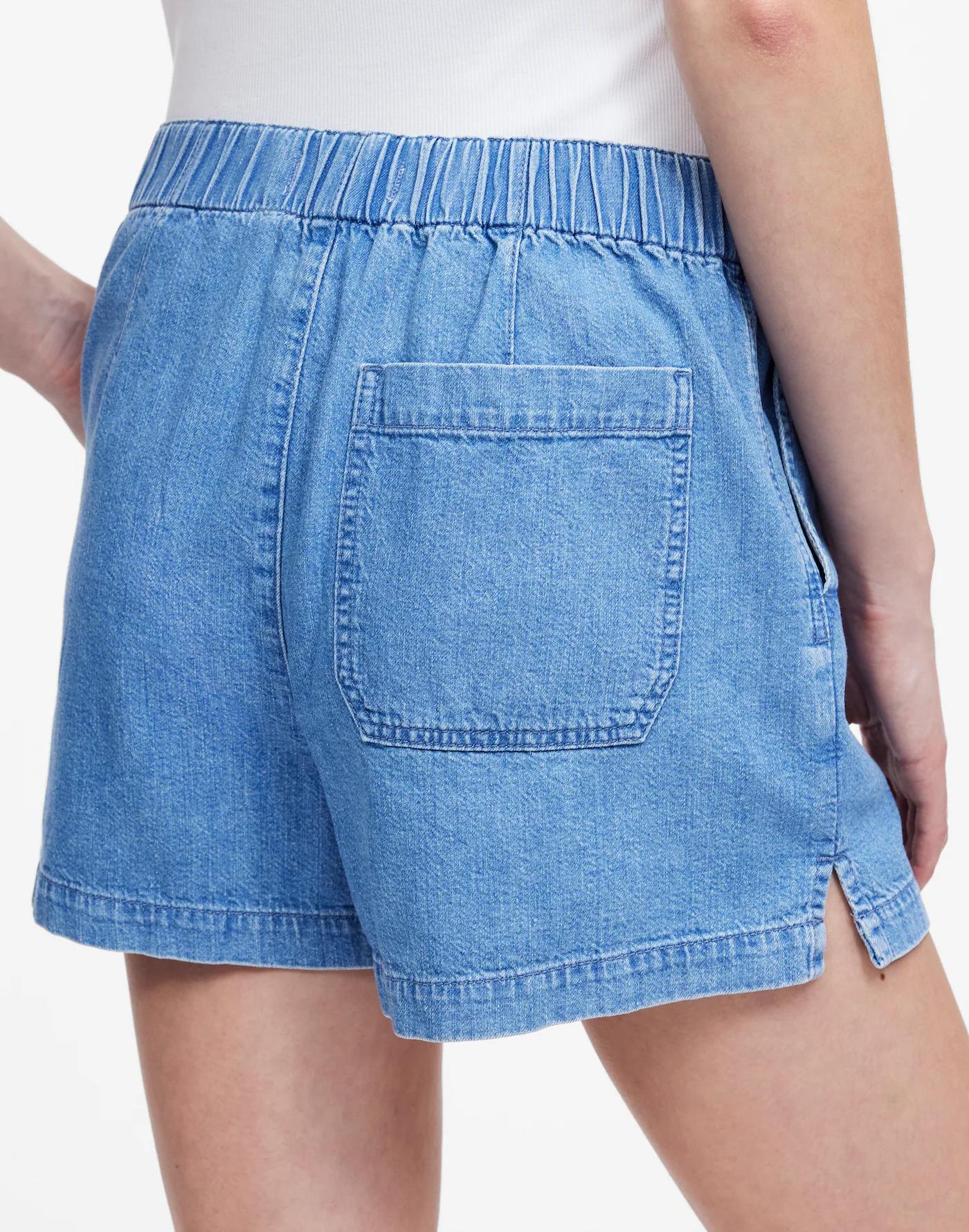 Denim Pull-On Shorts Product Image