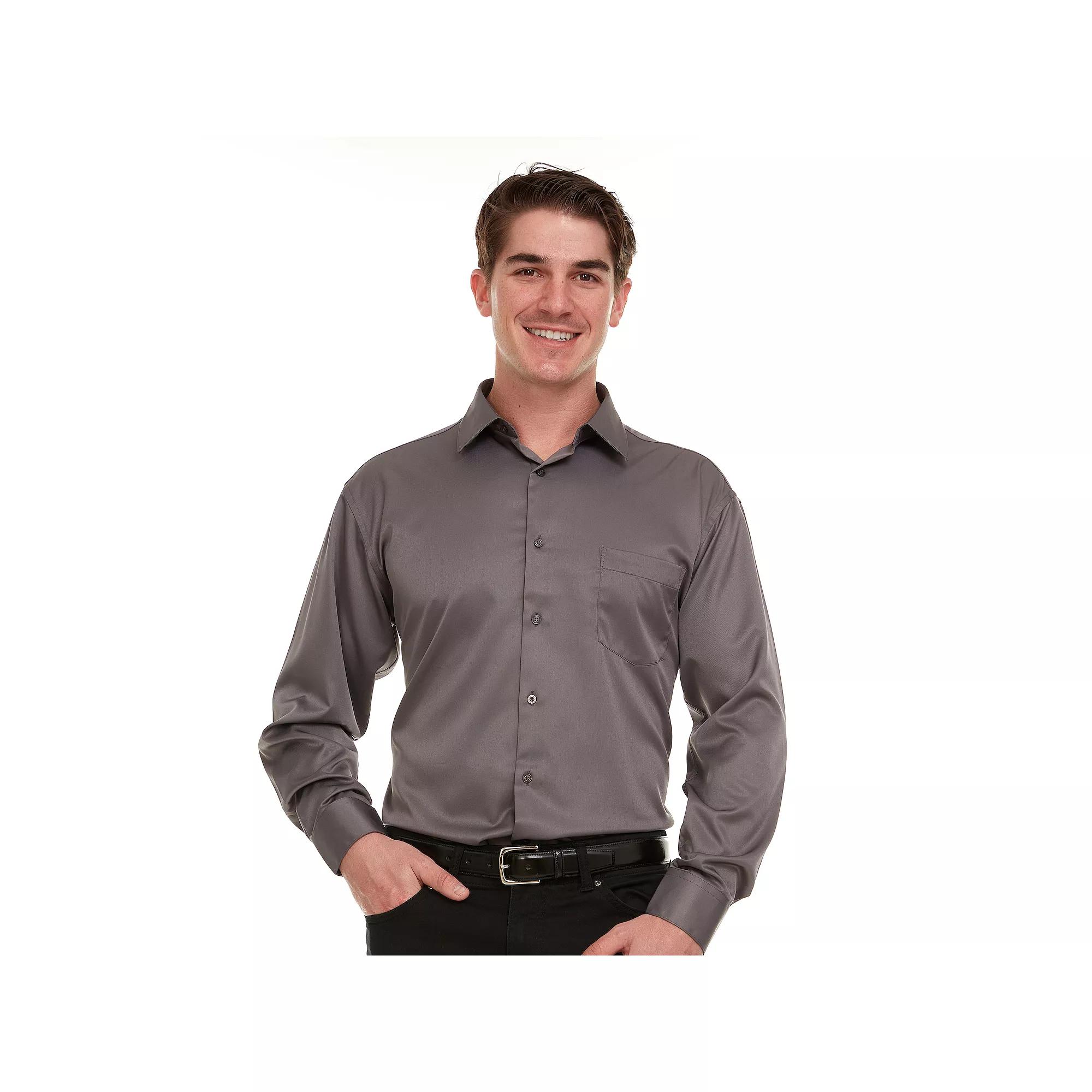 Men's Geoffrey Beene Regular-Fit Sateen Stretch Dress Shirt,  Product Image