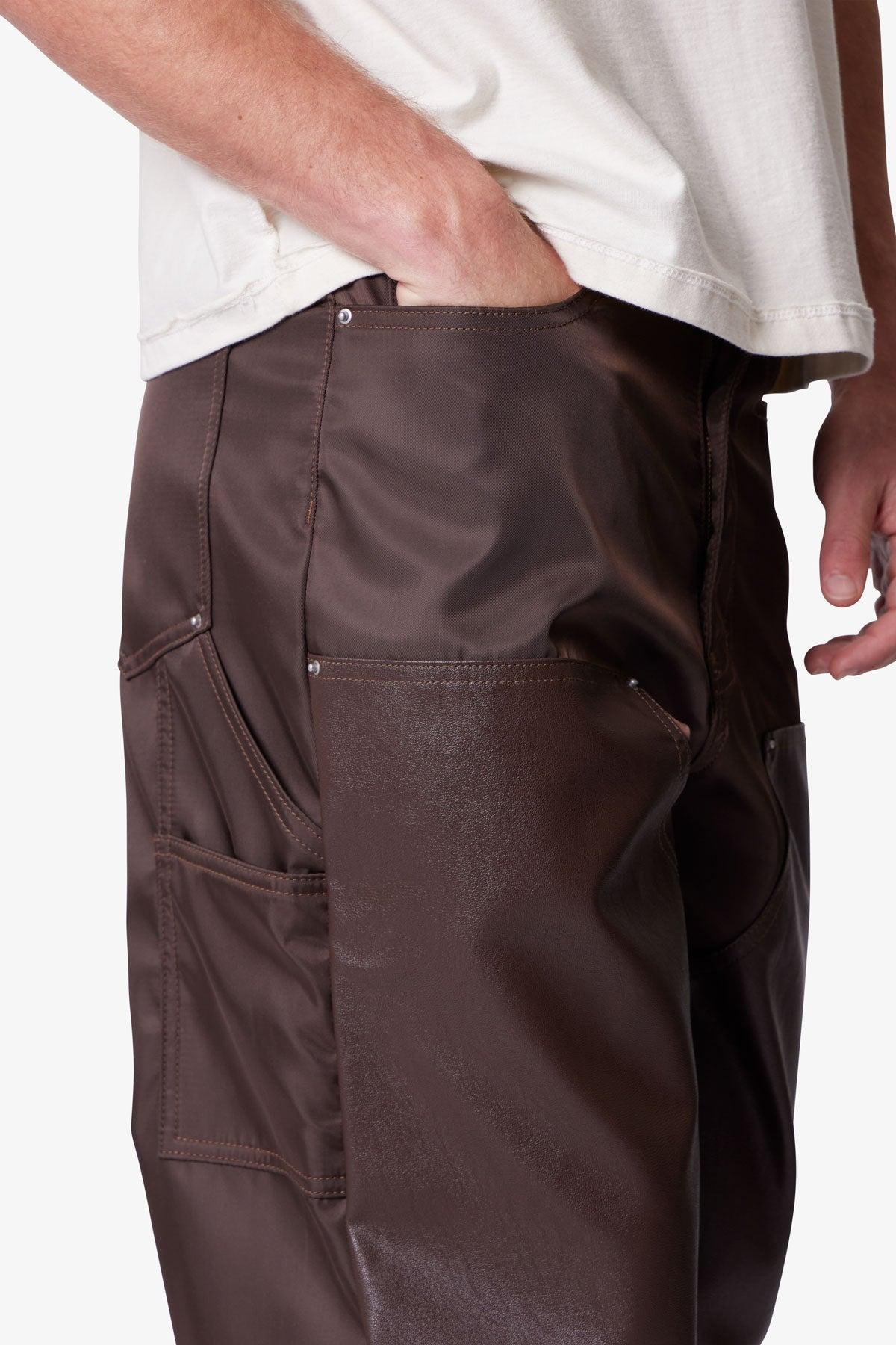 Ultra Baggy Nylon Work Pants - Brown Product Image