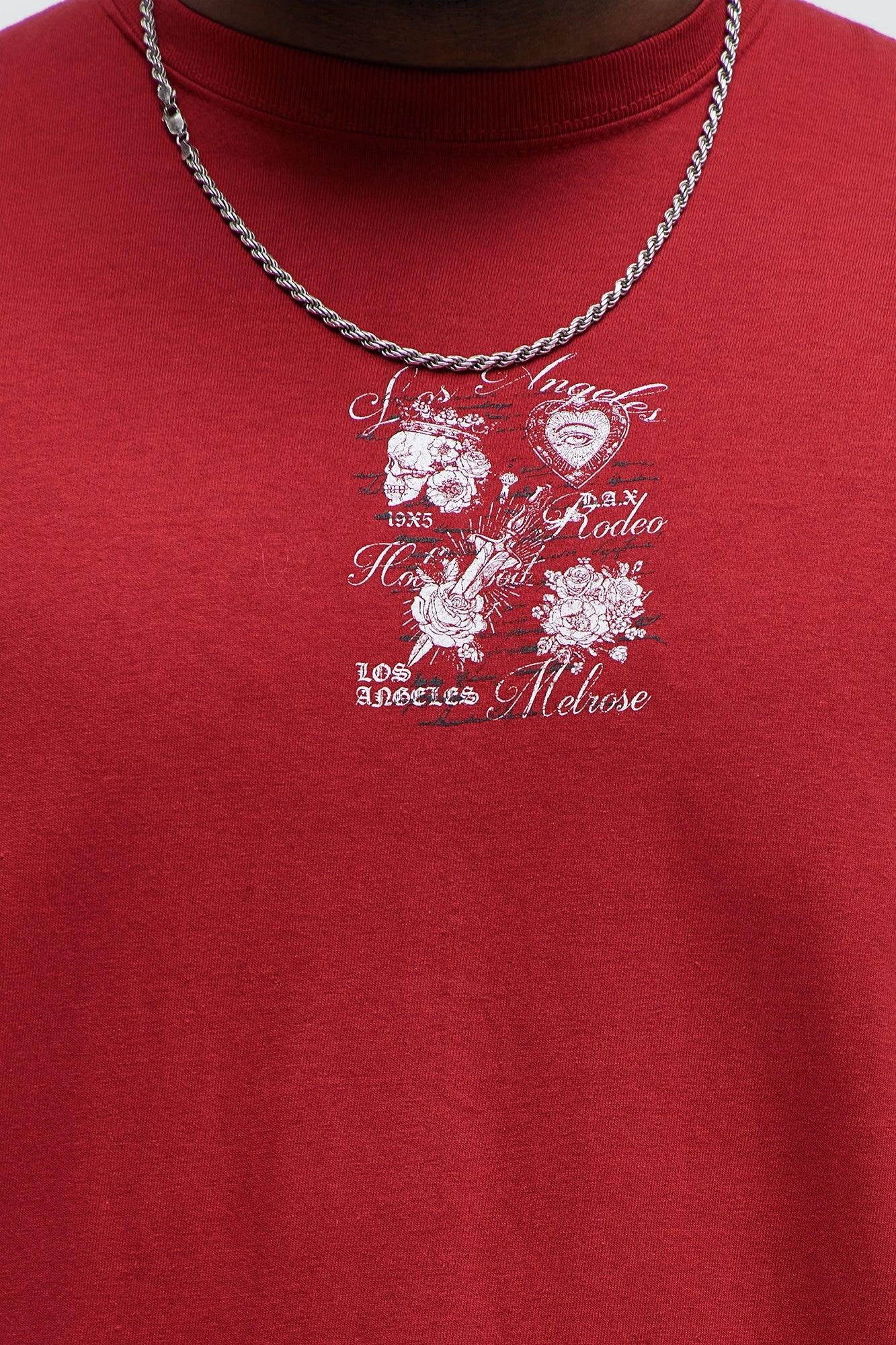 LA Royality Short Sleeve Tee - Red Product Image