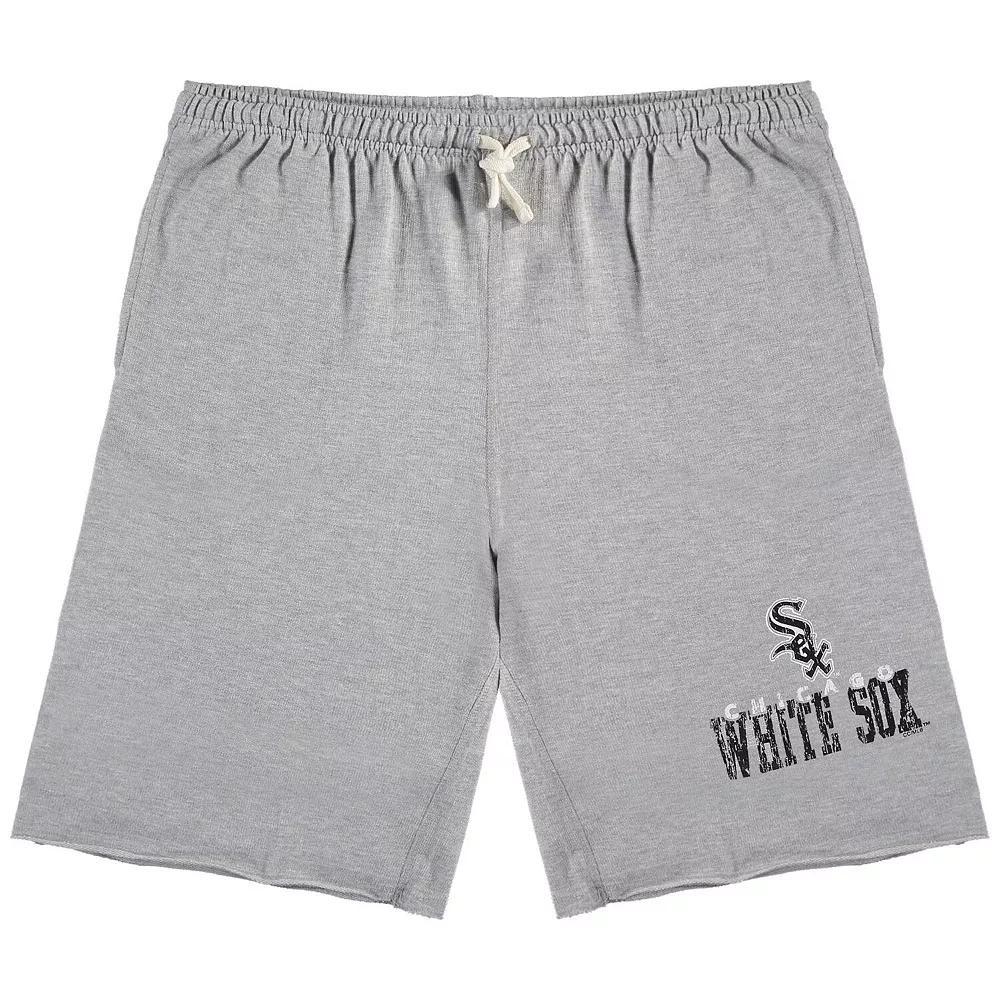 Men's Heathered Gray Chicago White Sox Big & Tall French Terry Shorts,  Product Image