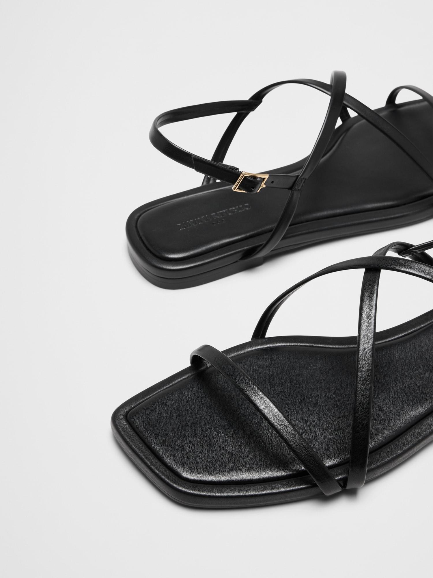 Vegan Leather Strappy Sandal Product Image