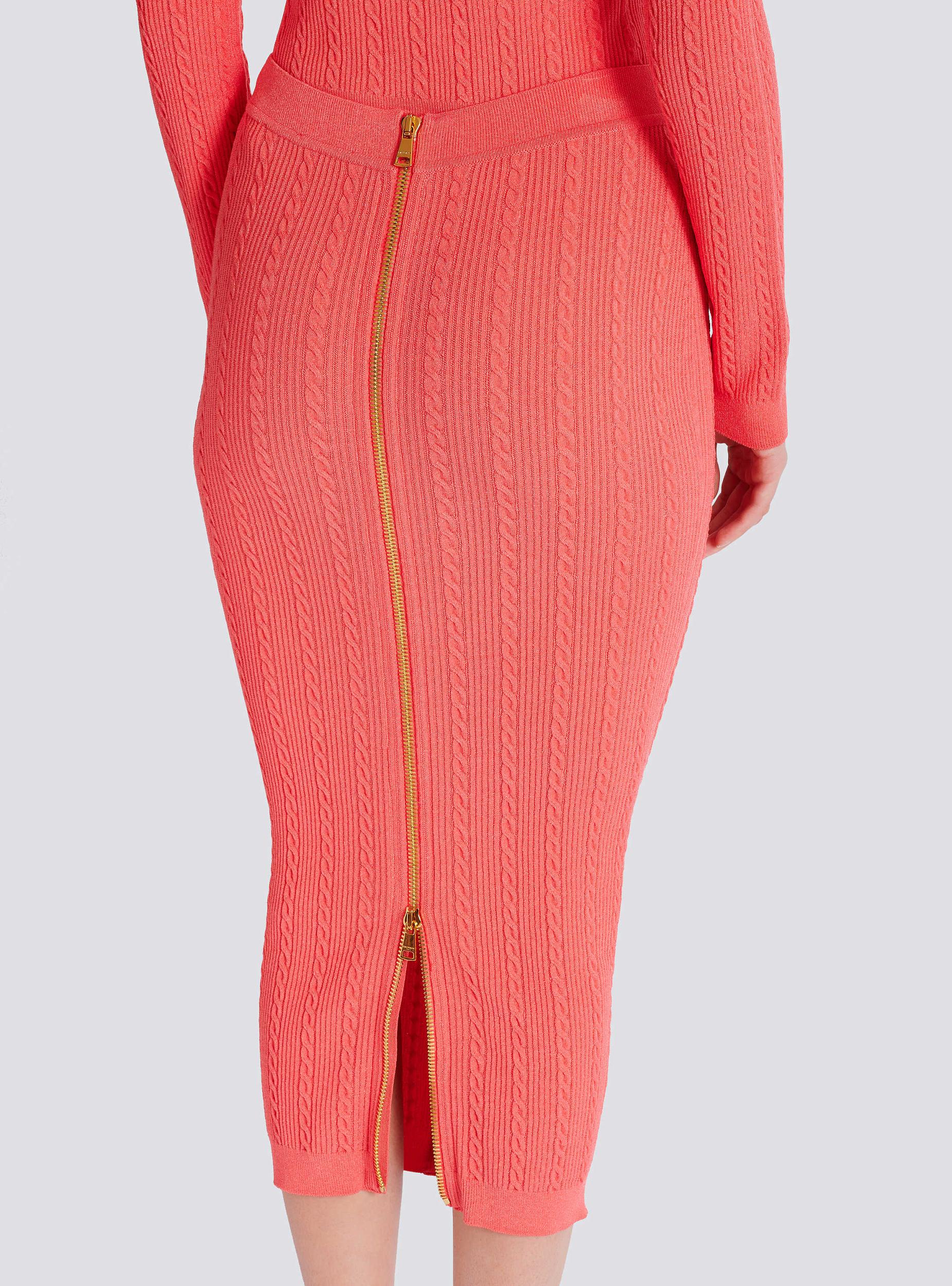 Cable-knit midi skirt Product Image