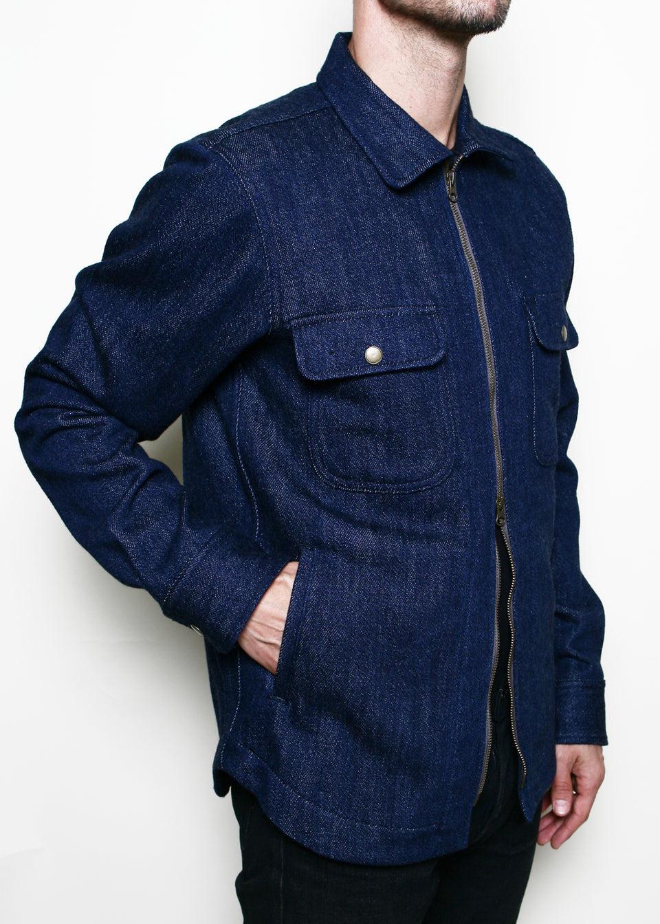 Field Jacket // Indigo Knit Denim Product Image