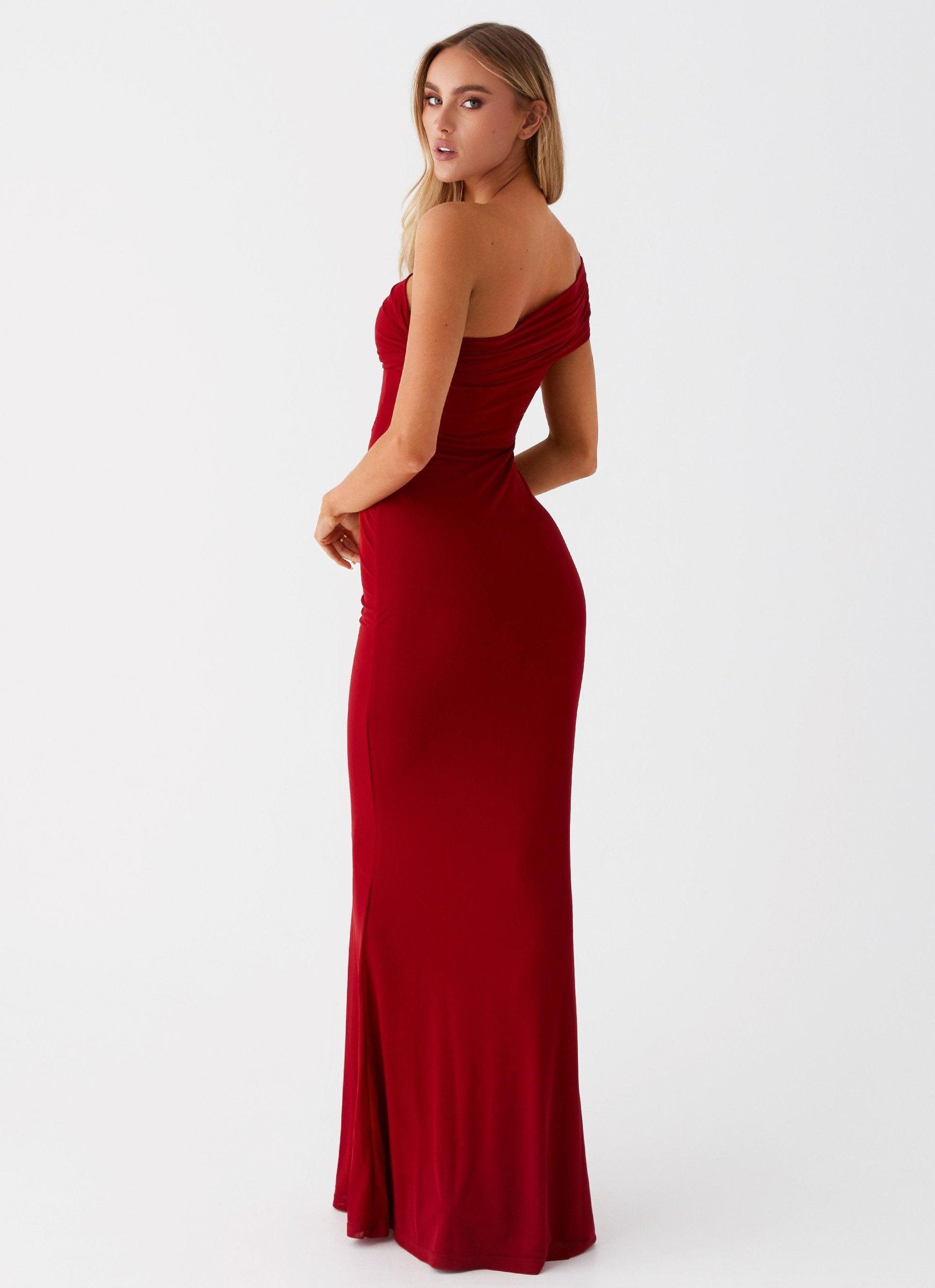 Reine Maxi Dress - Red Product Image