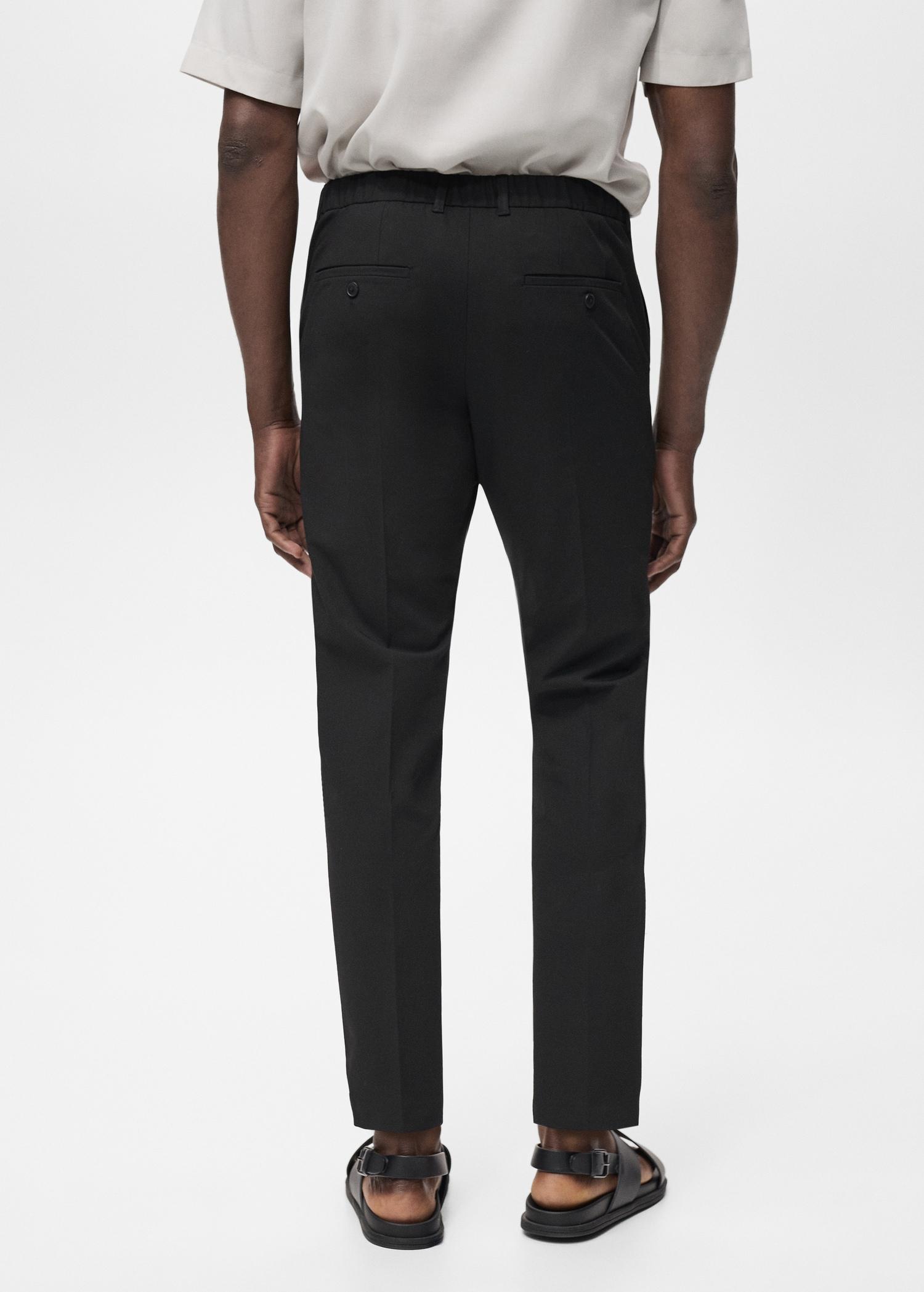 Bologna slim cropped comfort stretch pants - Men | MANGO USA Product Image