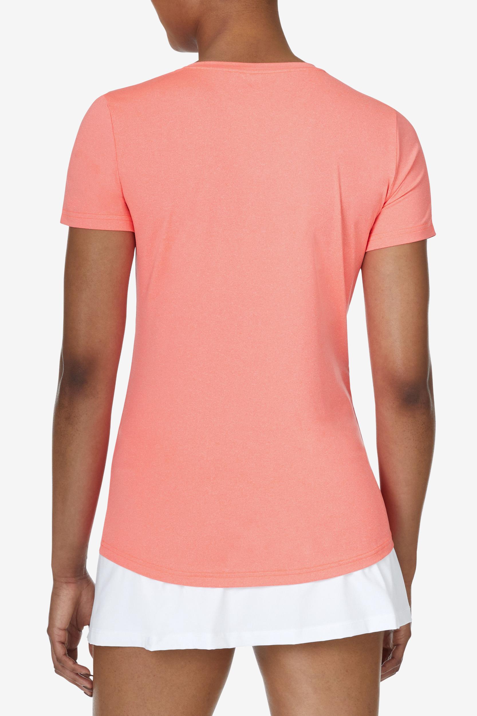TENNIS SHORT SLEEVE V-NECK TOP Product Image