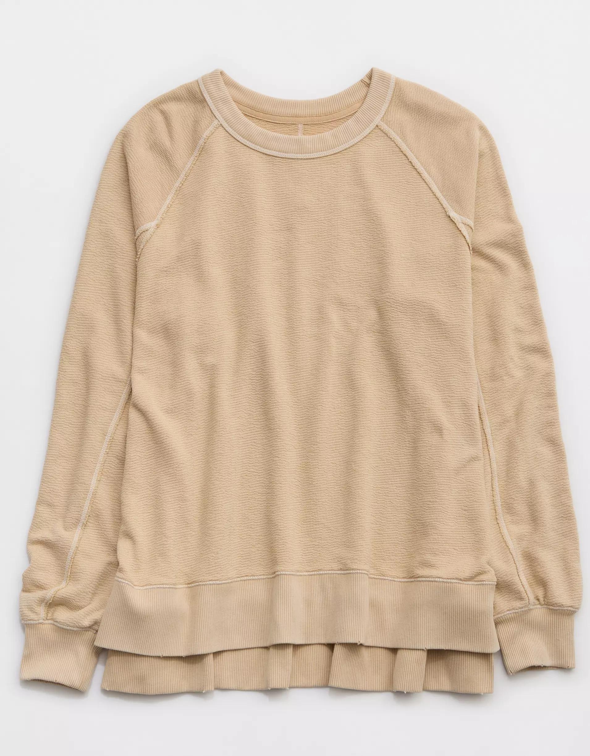 Aerie East West Crew Sweatshirt Product Image