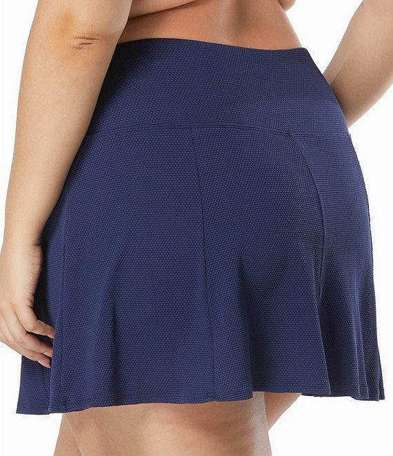 Beach House Plus Size Pique Solid Olivia Princess Seam Swim Skort Product Image