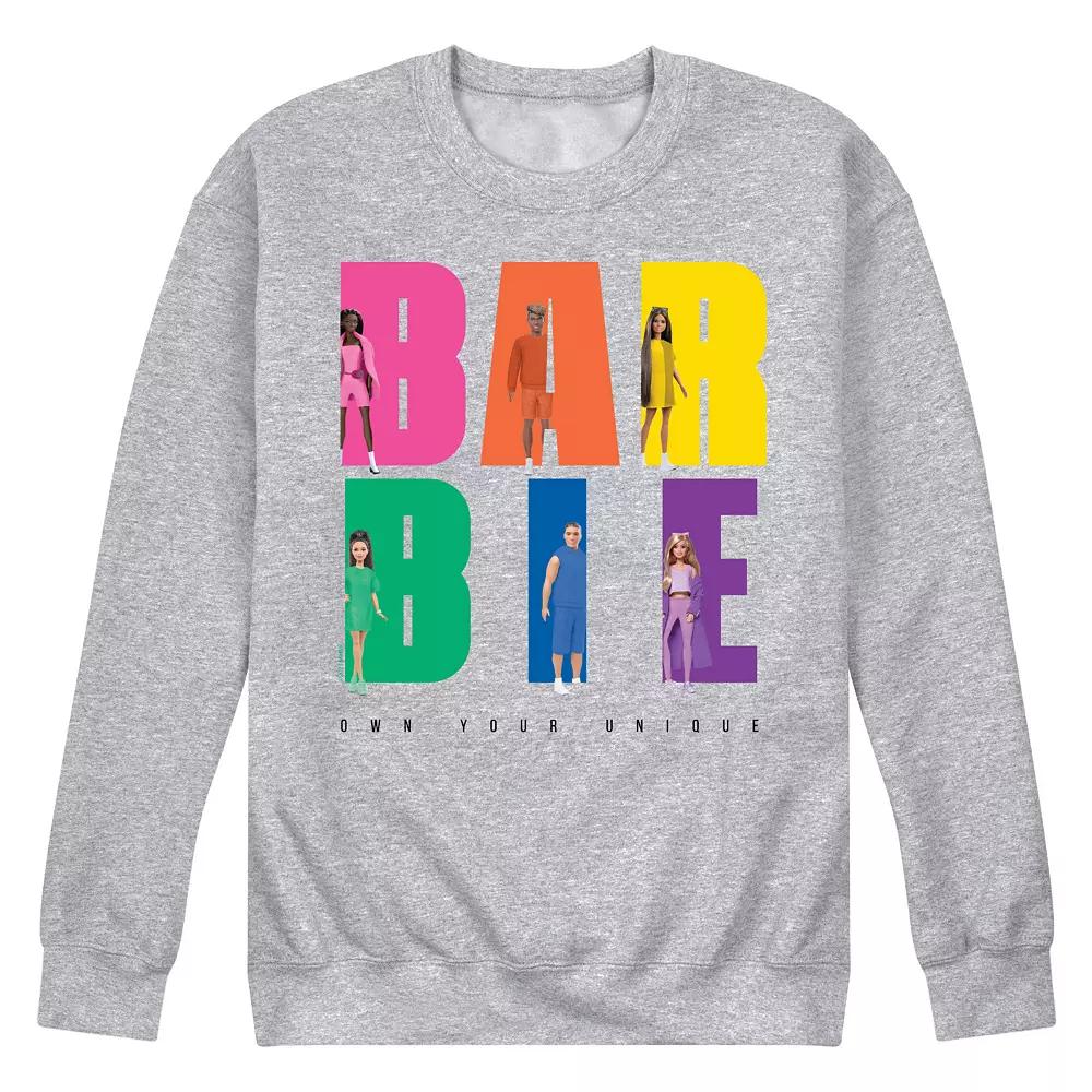 Men's Barbie Own Your Unique Graphic Fleece,  Product Image