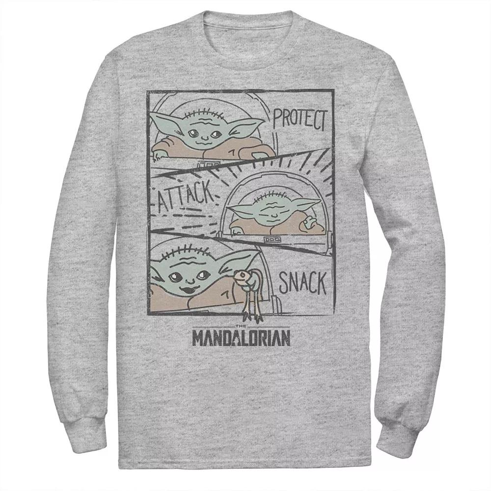Men's Star Wars The Mandalorian The Child Protect Attack Snack Tee,  Product Image