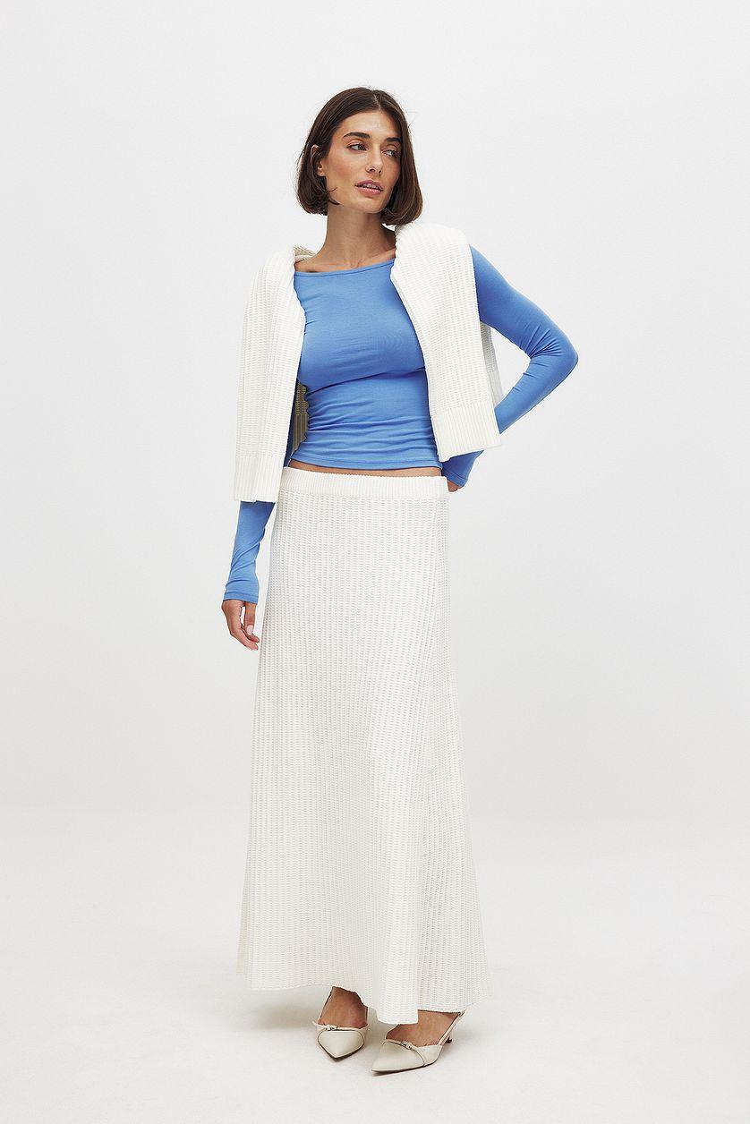 Boat Neck Long Sleeve Top Product Image