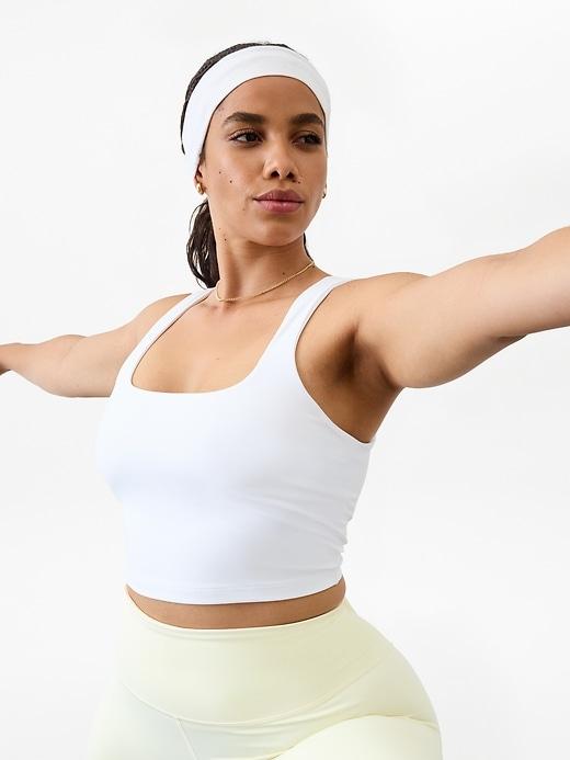 Transcend Square Neck Crop Sports Bra A-C Product Image