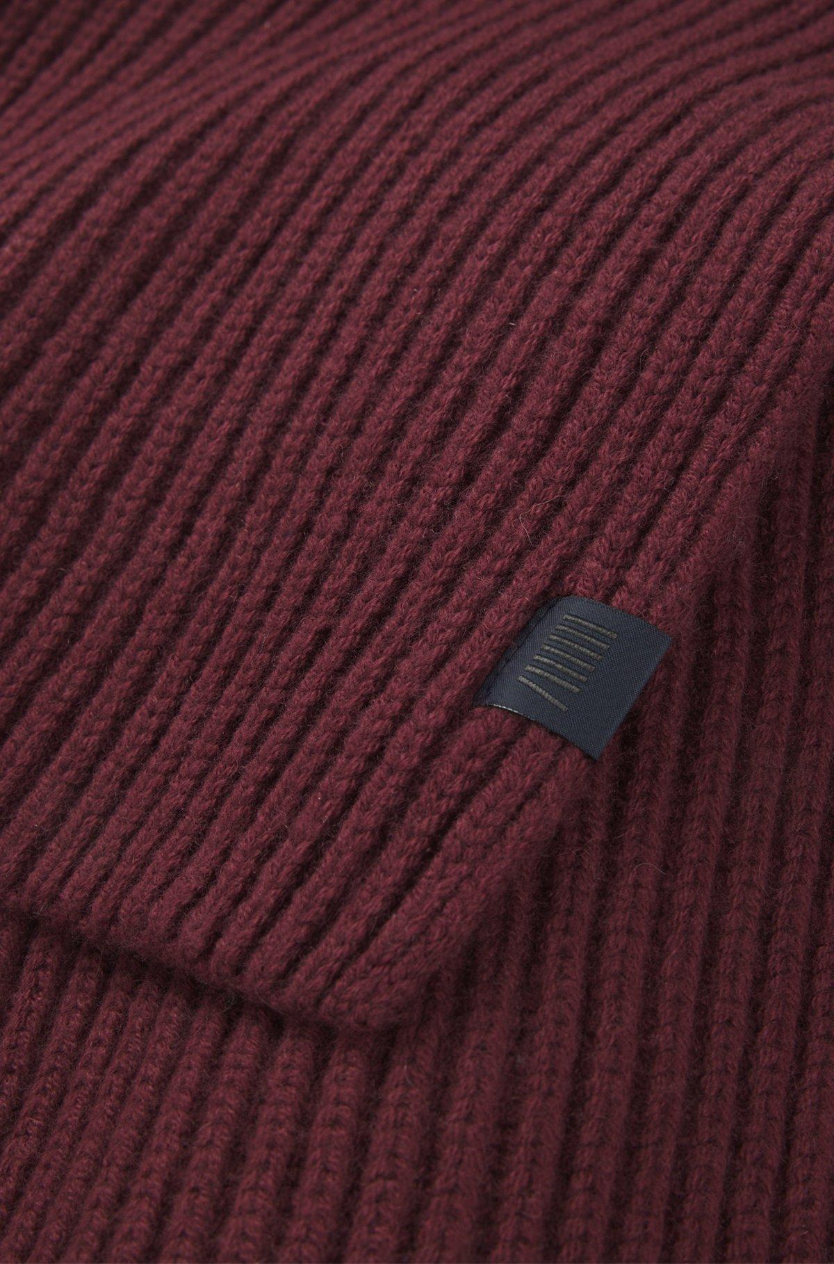 BECKHAM x BOSS scarf in virgin wool and cashmere Product Image