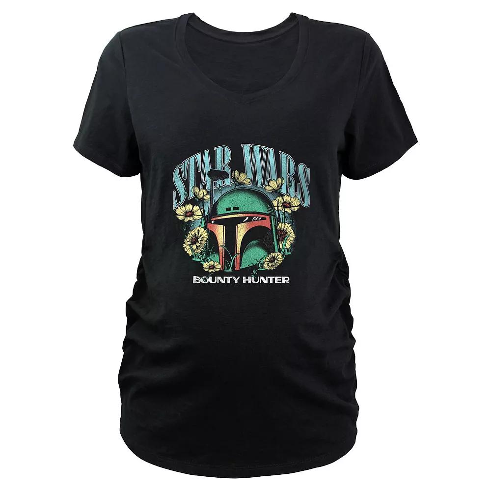Maternity Star Wars Boba Fett Floral Bounty Hunter Graphic Tee, Women's,  Product Image