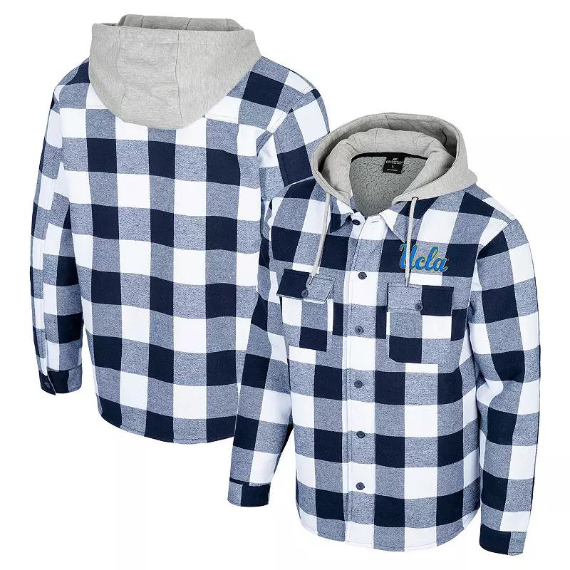 Men's Colosseum Navy/White UCLA Bruins Buffalo Plaid Full-Zip Jacket, Size: Large, Blue Product Image
