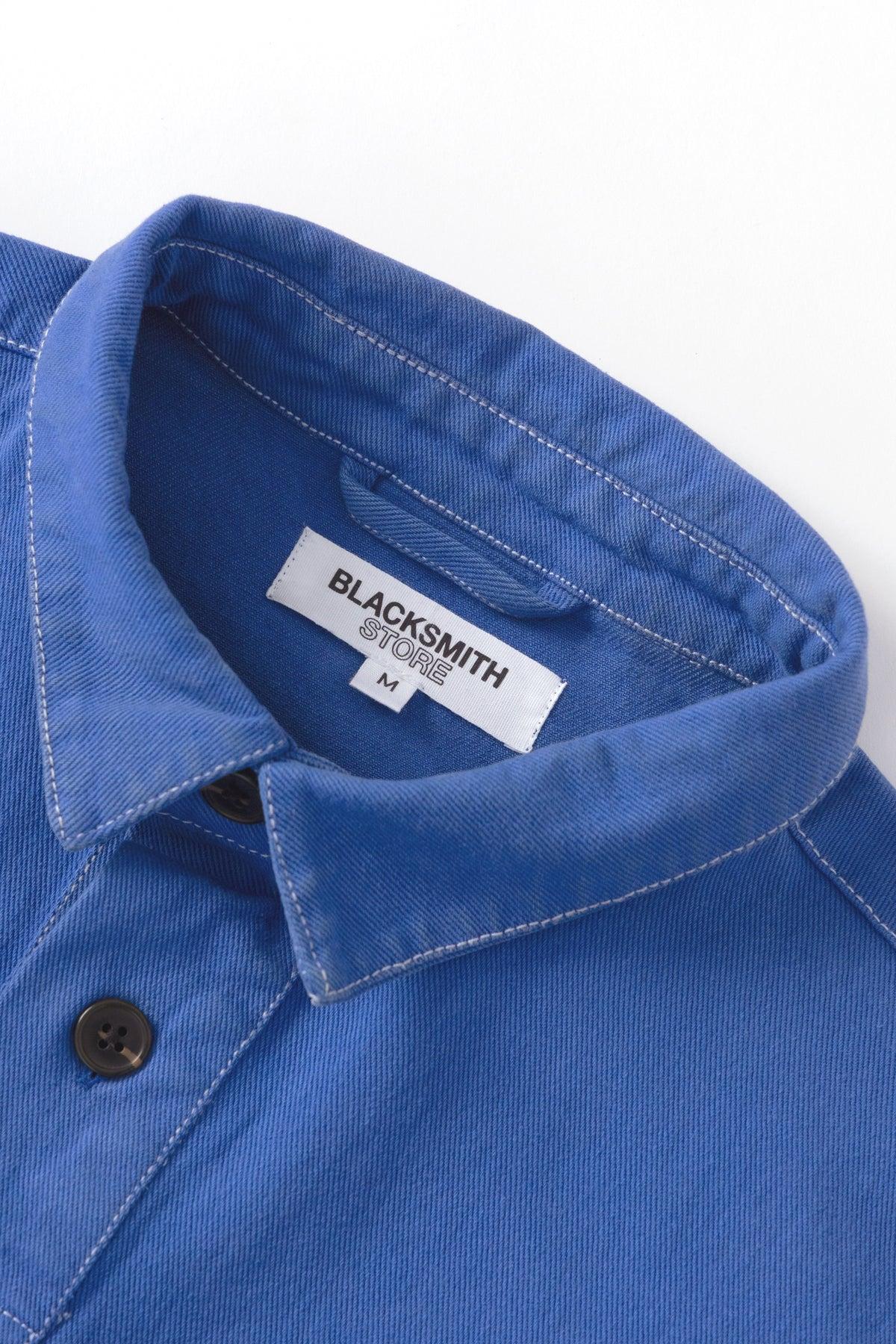 Blacksmith - Twill Two Button Popover - French Blue Product Image