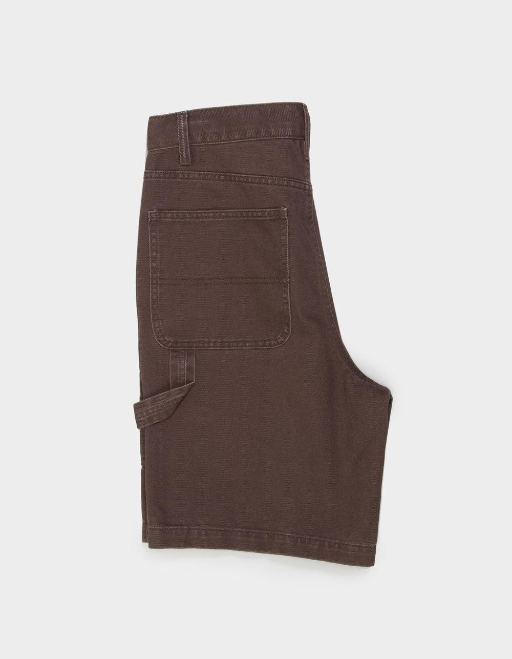 RSQ Mens Loose Twill Carpenter Shorts - CHOCOLATE Product Image
