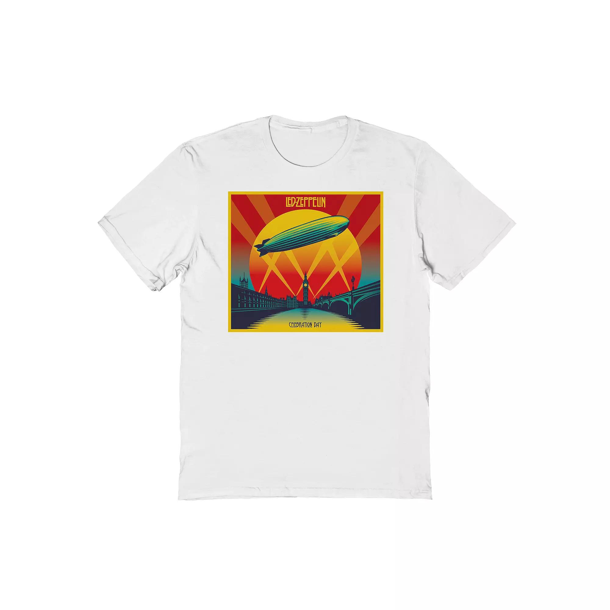 Men's Led Zeppelin Celebration Day Graphic Tee, Size: Large, White Product Image