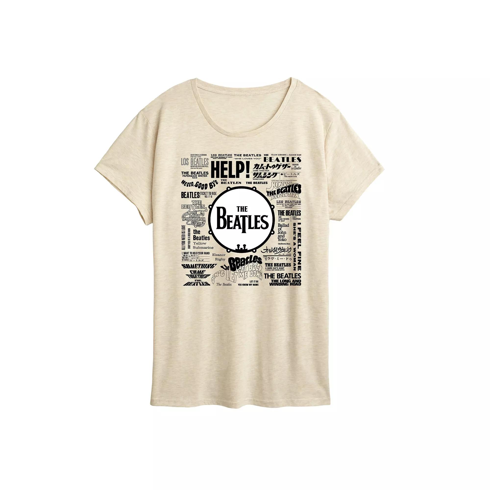 Women's The Beatles Singles Graphic Tee,  Product Image