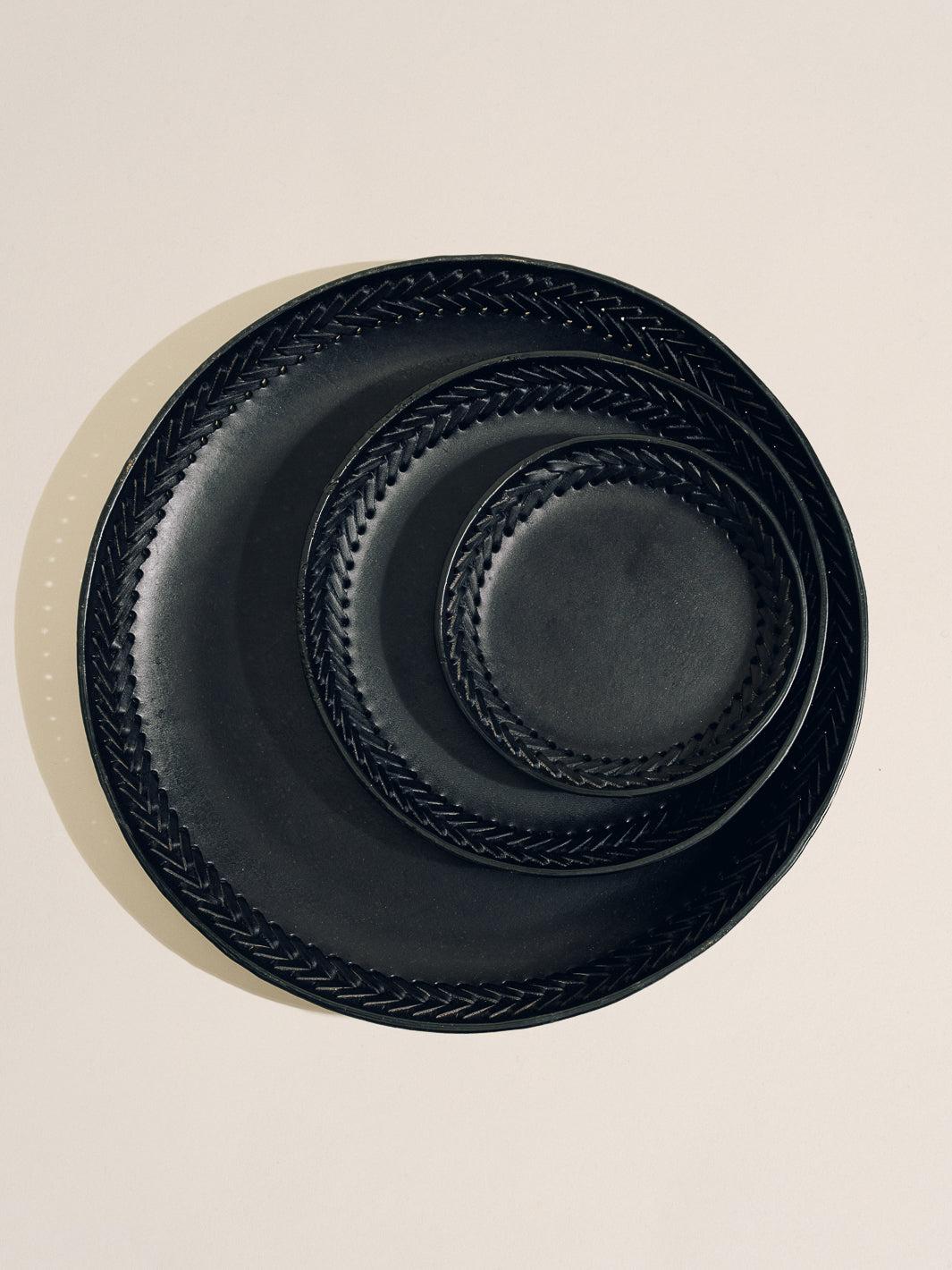 The Tray Set in Leather Lace Trim Product Image