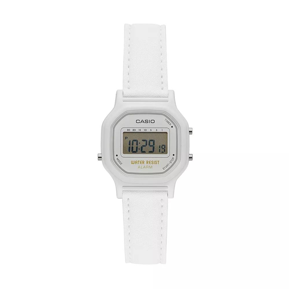 Casio Women's Classic Digital Chronograph Watch, White Product Image