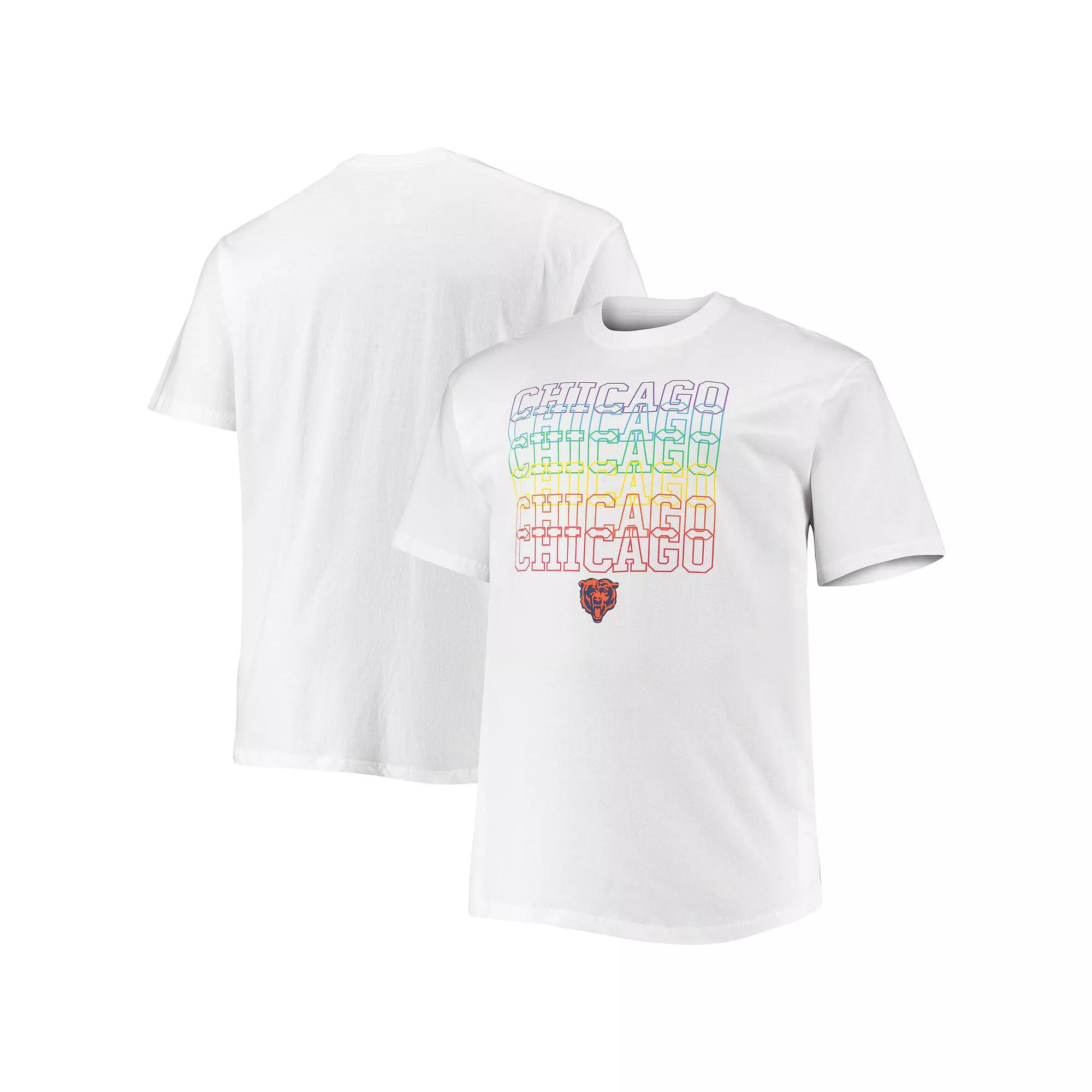 Men's Fanatics Branded White Chicago Bears Big & Tall City Pride T-Shirt, Size: 2XLT Product Image