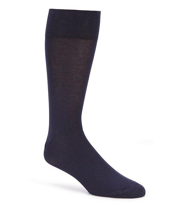 Cremieux Flat Knit Solid Crew Dress Socks Product Image
