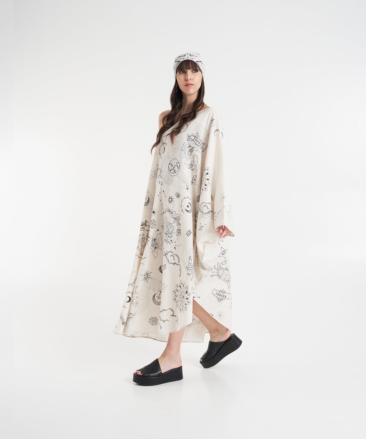 Linen foulard with print Product Image