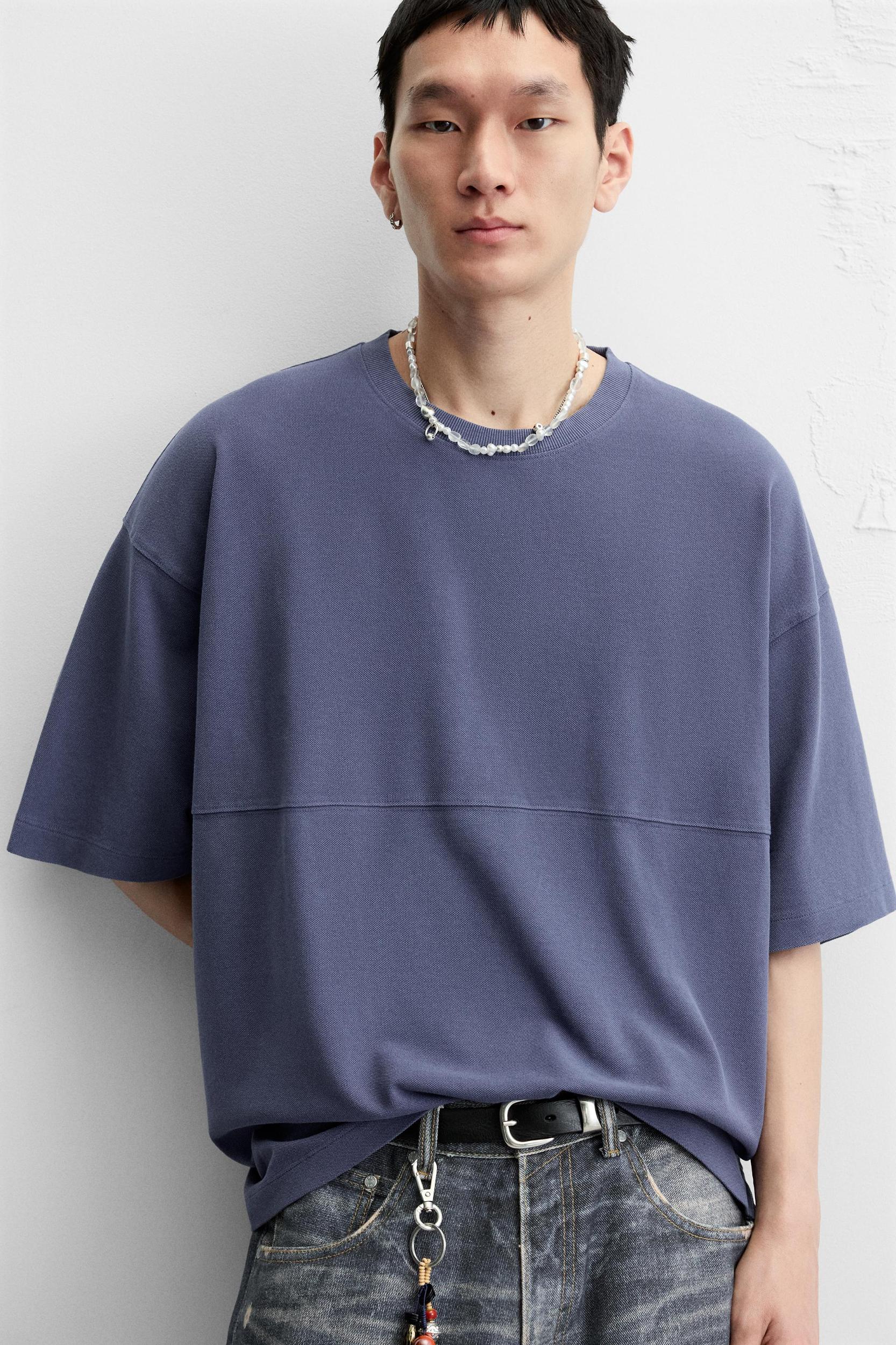 WASHED STRUCTURE T-SHIRT Product Image