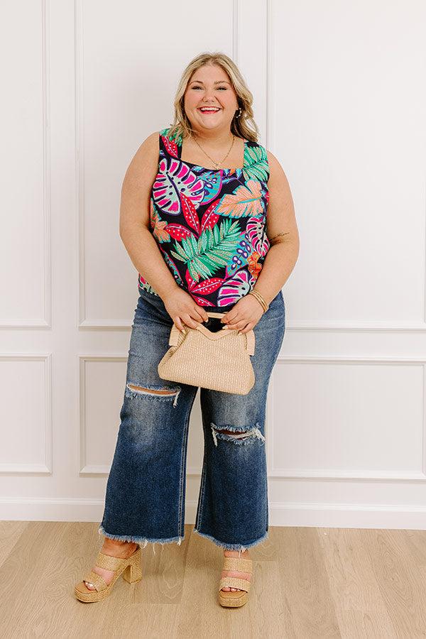 Spotted Under The Palms Top Curves Product Image