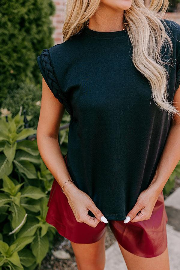 VIP Outing Shift Top in Black Product Image