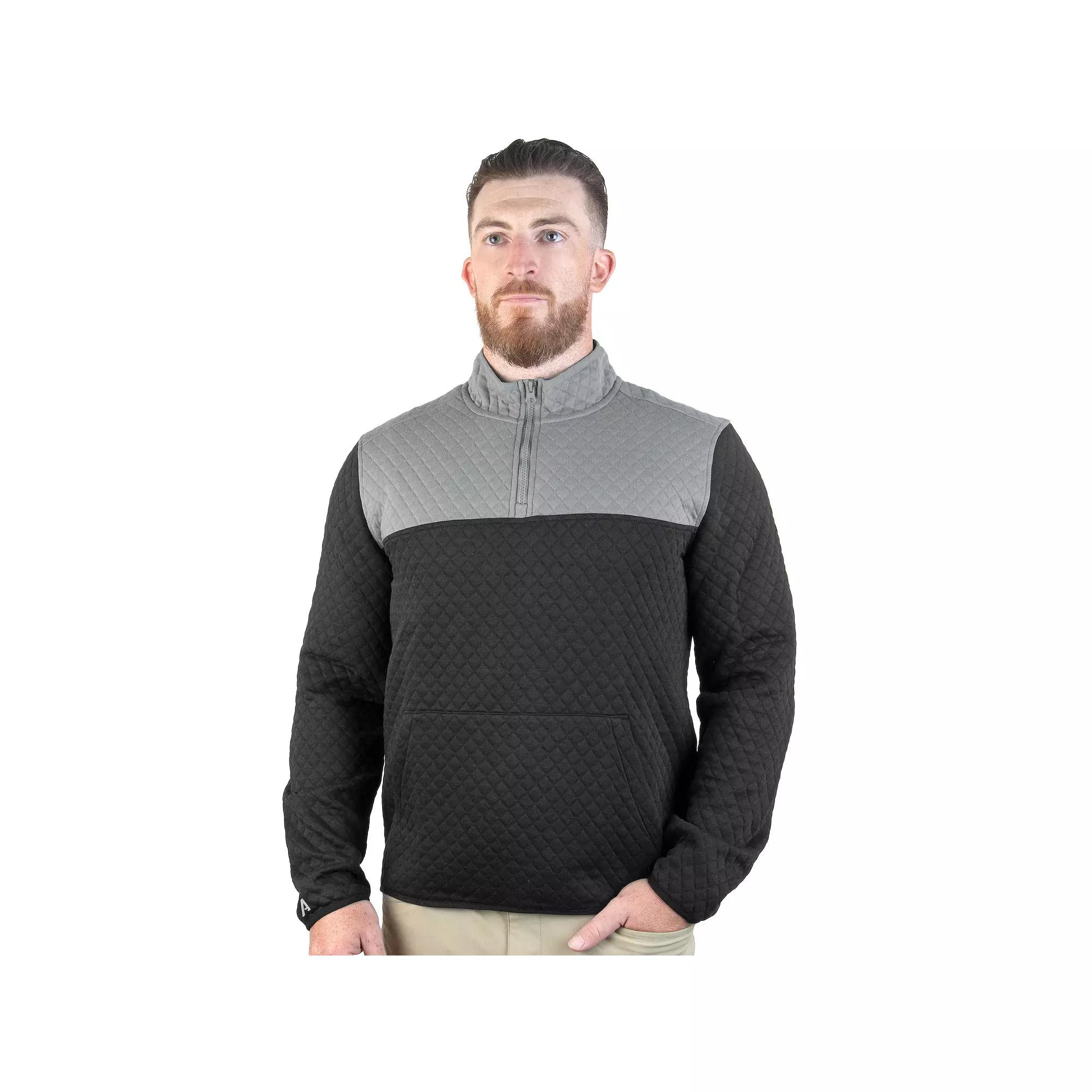 Men's Antigua Challenge 1/4-Zip Mockneck Top, Size: Medium, Skyscraper Product Image
