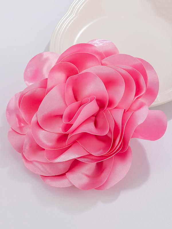 Flower Shape Solid Color Brooch Accessories Product Image