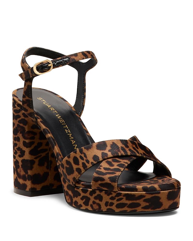 Womens Dayna 90MM Leopard Print Platform Sandals Product Image