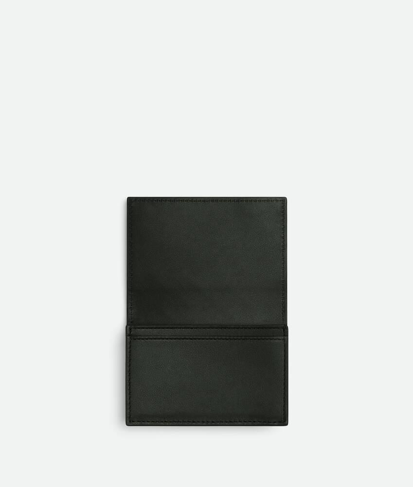 Men's Intrecciato Business Card Case in Dark green Product Image