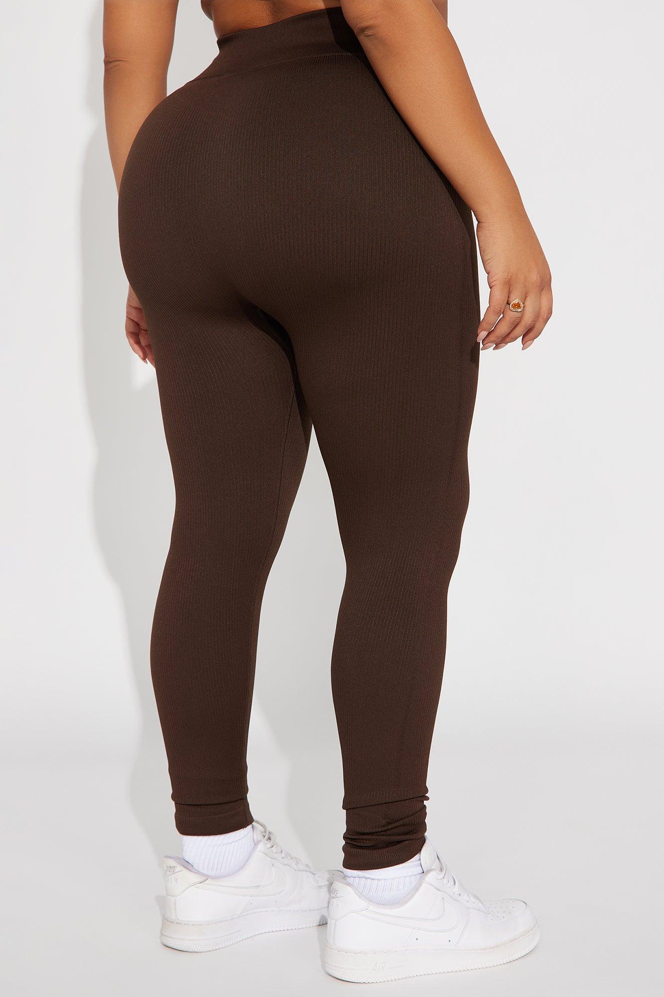Feel The Burn Active Legging - Chocolate Female Product Image
