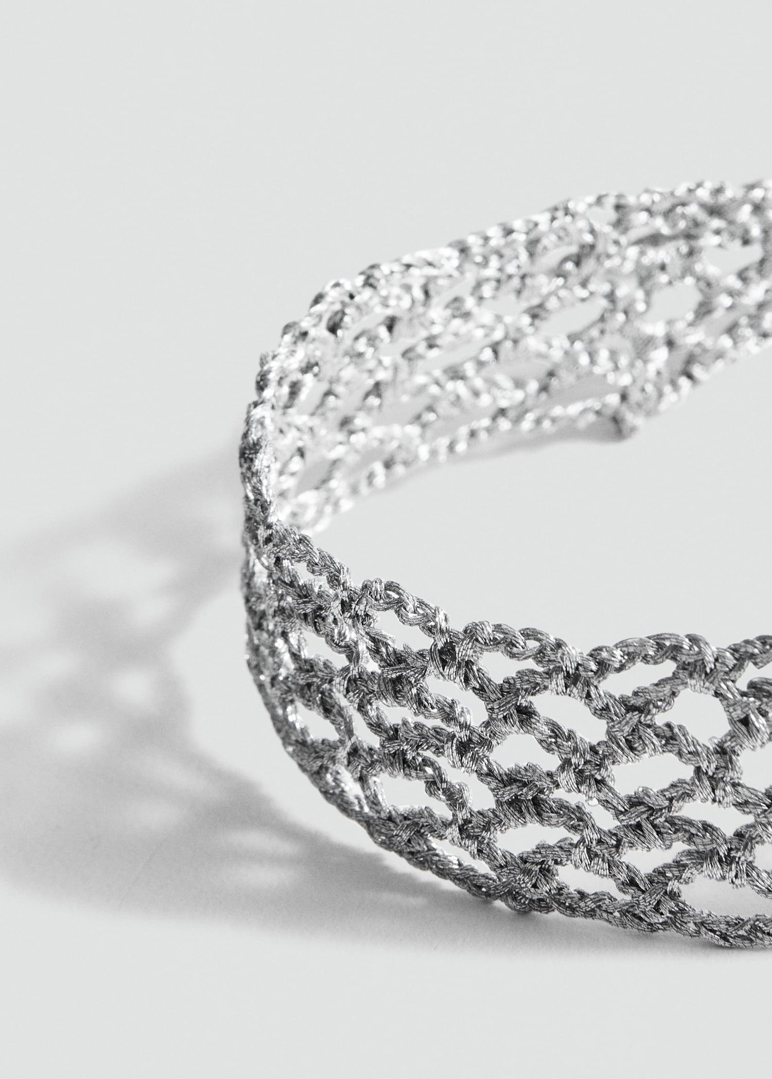 Lurex choker necklace - Women | MANGO USA Product Image