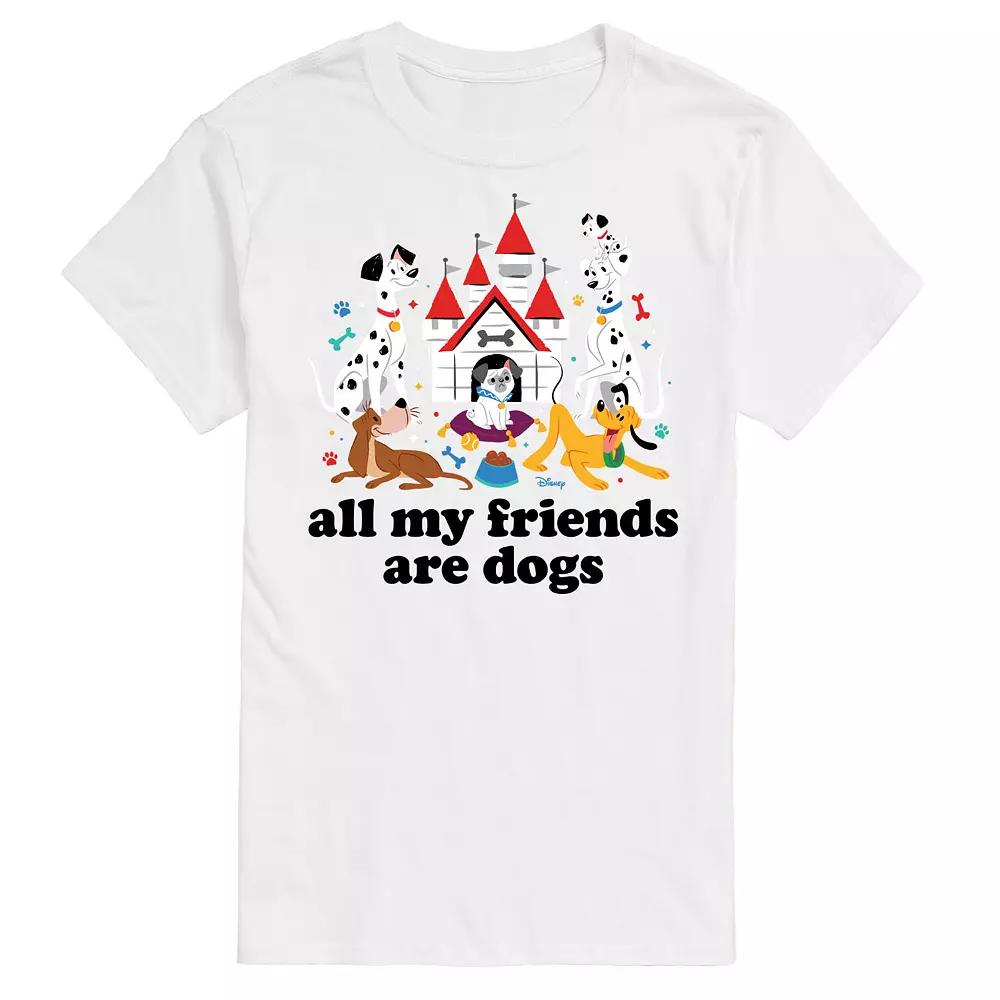 Disney Men's All My Friends Are Dogs Graphic Tee,  Product Image