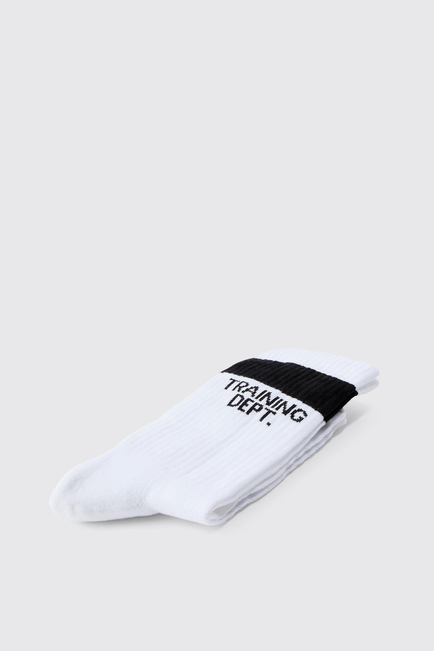 Active Training Dept Cushioned Crew Socks | boohooMAN USA Product Image