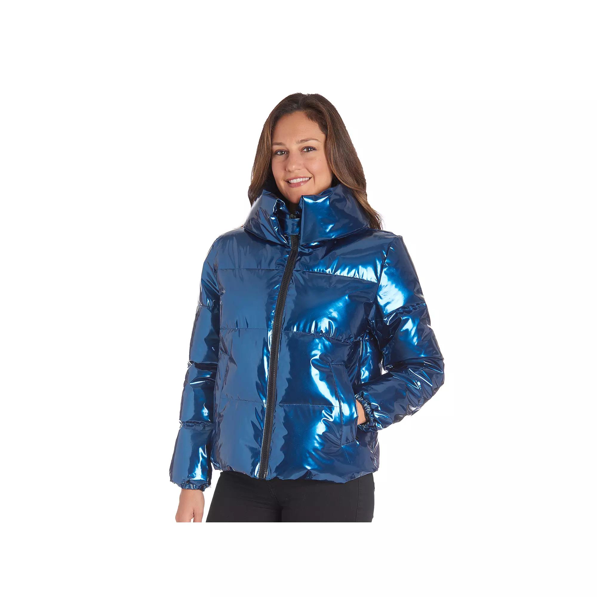 Women's Fleet Street Shiny Puffer Coat,  Product Image
