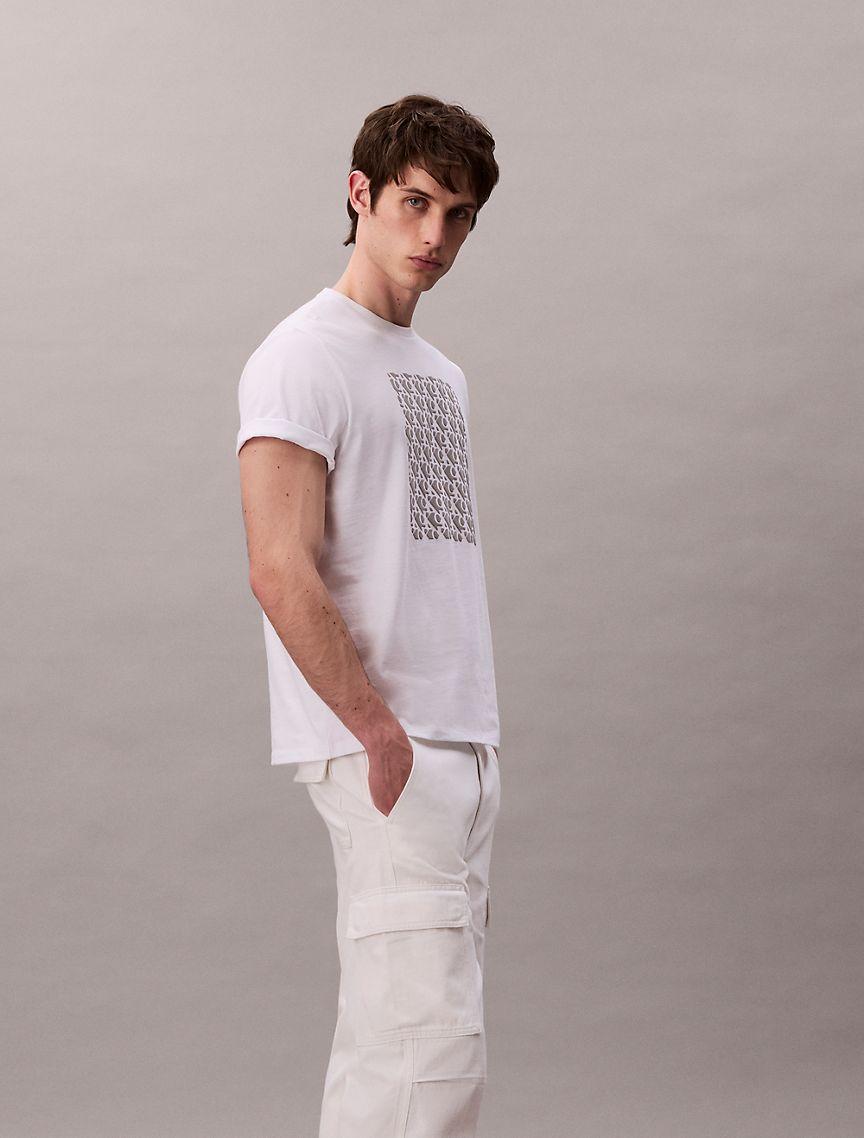 Monogram Logo Textured Graphic Classic T-Shirt  Product Image